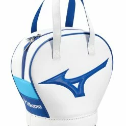Mizuno Practice Ball Bag - White/Blue