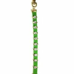 Navika Leather Crystal Stroke Counter Green