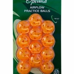 Optima Air Flow Practice Balls 12 Pack Orange