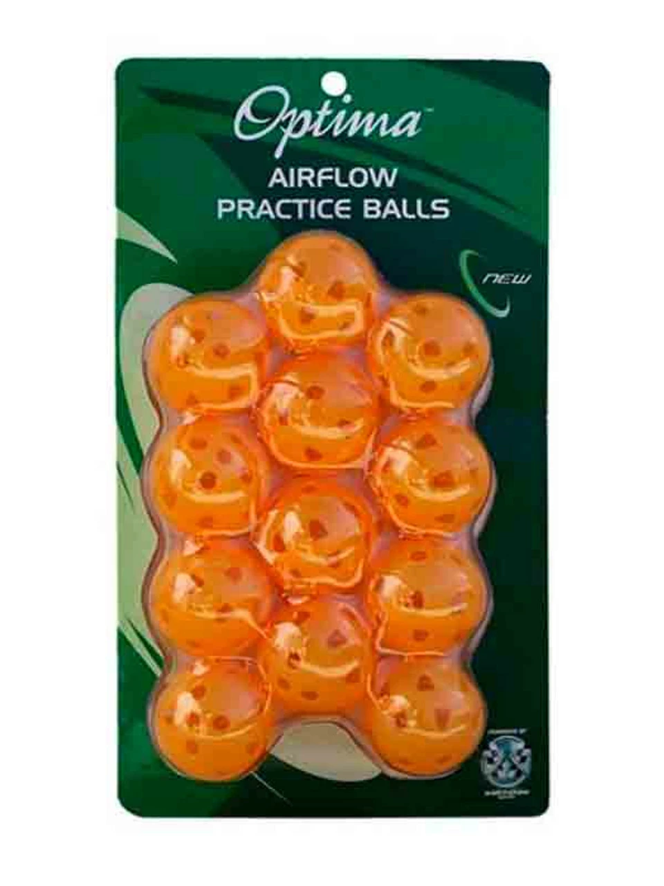 Optima Air Flow Practice Balls 12 Pack Orange
