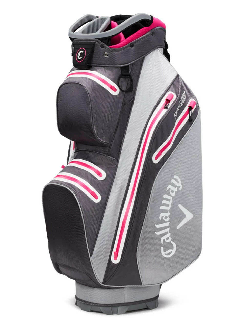 Callaway Org 14 Hyper Dry Cart Bag - Charcoal/Silver/Pink