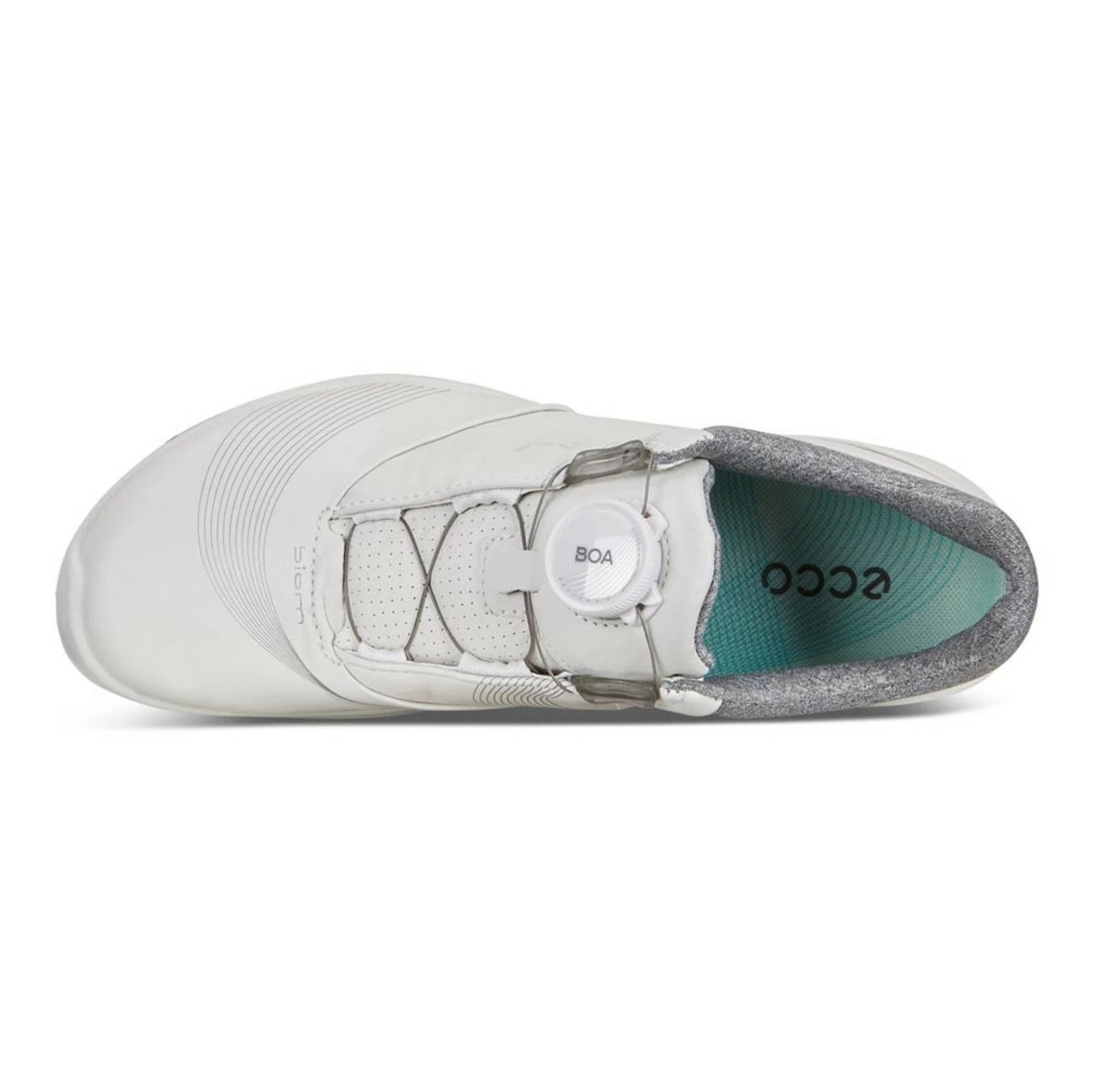 ECCO Women's Biom Hybrid 3 BOA Golf Shoes - White/Emerald - Image 6