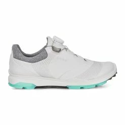 ECCO Women's Biom Hybrid 3 BOA Golf Shoes - White/Emerald