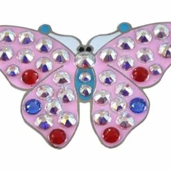 Navika Swarovski Crystal Butterfly Pink Marker