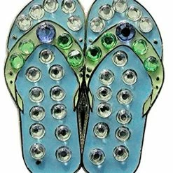 Navika Swarovski Crystal Flipflop Blue Marker