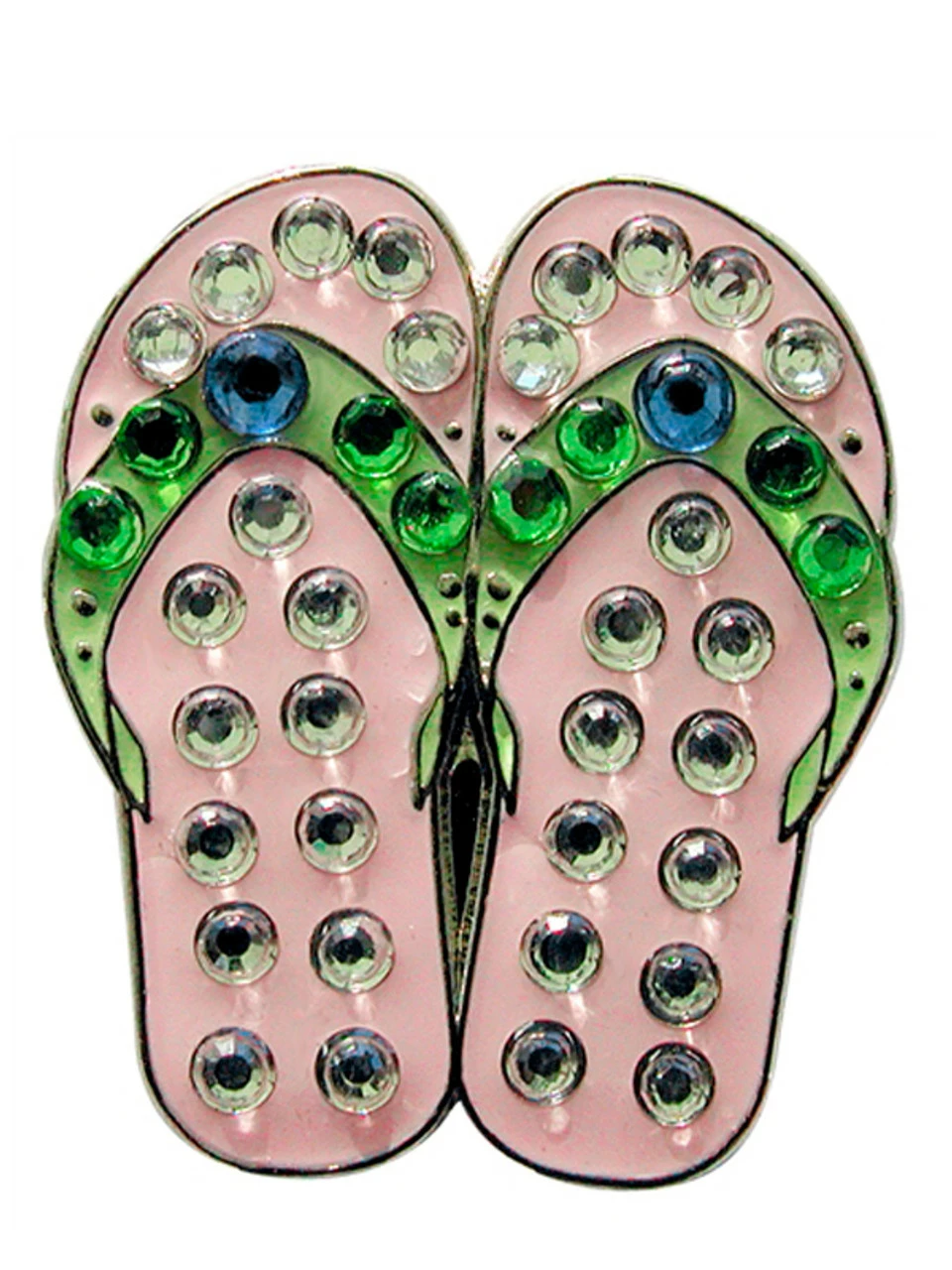 Navika Swarovski Crystal Flipflop Pink Marker