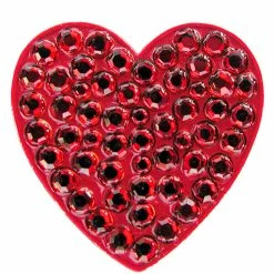 Navika Swarovski Crystal Heart Red Marker