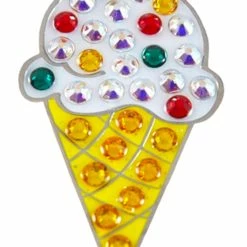 Navika Swarovski Crystal Ice Cream Cone Marker