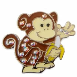 Navika Swarovski Crystal Monkey Marker
