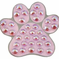 Navika Swarovski Crystal Paw Pink Marker