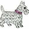 Navika Swarovski Crystal Scottie Pink Marker