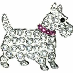 Navika Swarovski Crystal Scottie Pink Marker