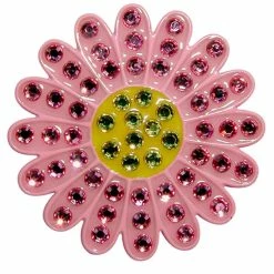 Navika Swarovski Crystal Sunflower Pink Marker
