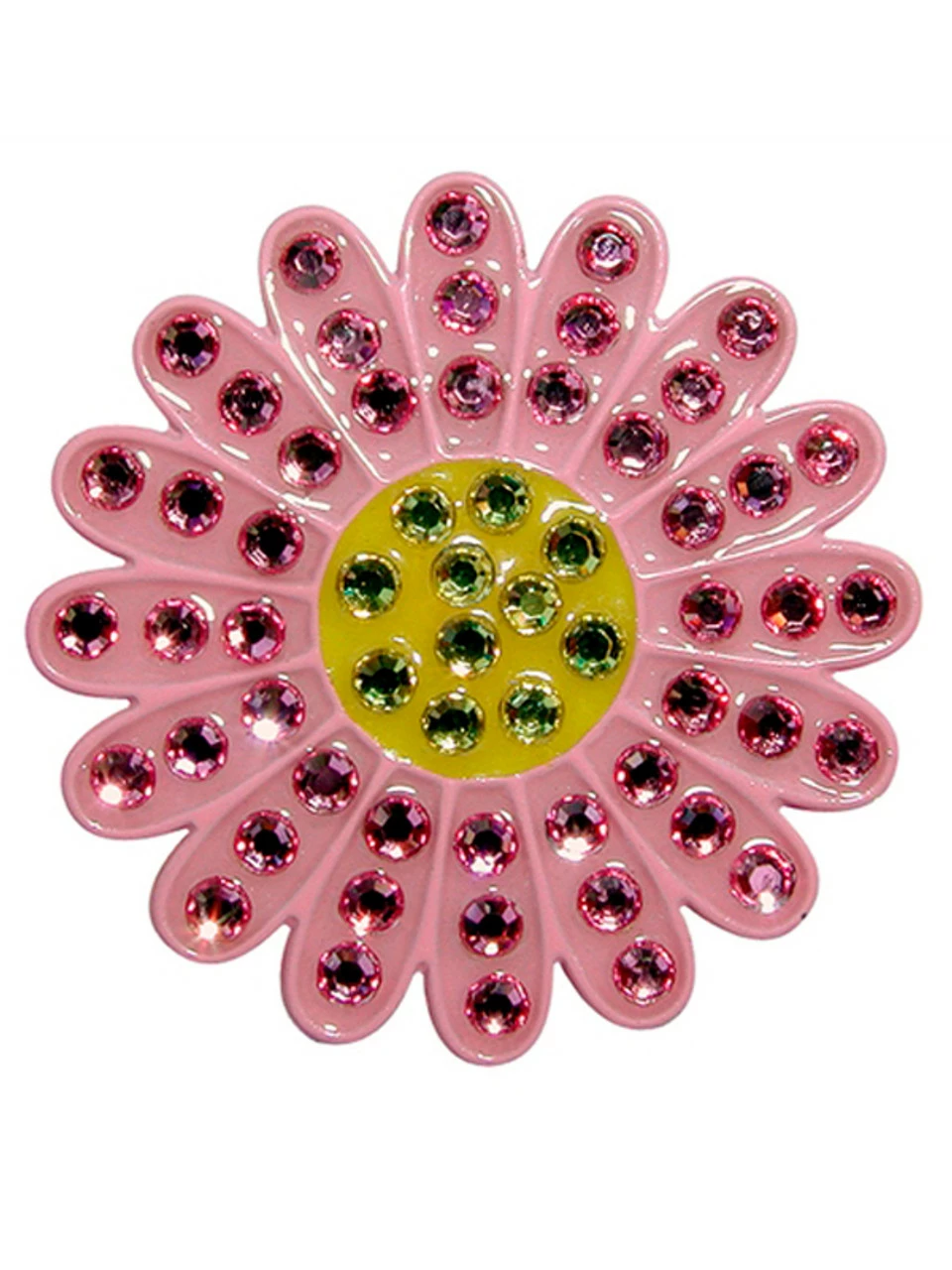 Navika Swarovski Crystal Sunflower Pink Marker