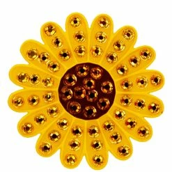 Navika Swarovski Crystal Sunflower Yellow Marker