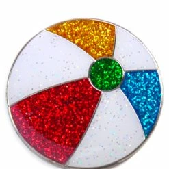 Navika Glitzy Beachball Ball Marker