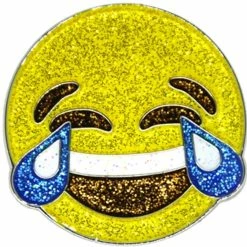 Navika Glitzy Emoji LMAO Ball Marker