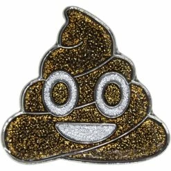 Navika Glitzy Emoji Oh $h!t Ball Marker