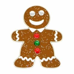 Navika Glitzy Gingerbread Ball Marker