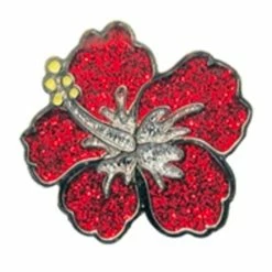 Navika Glitzy Hibiscus Ball Marker