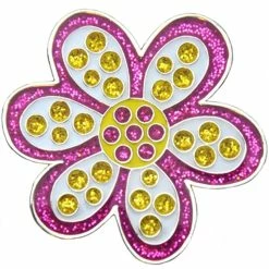 Navika Glitzy Oopsy Daisy Purple Ball Marker