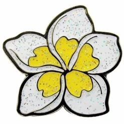 Navika Glitzy Plumeria Ball Marker
