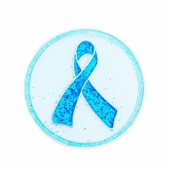 Navika Glitzy Teal Ribbon Ball Marker