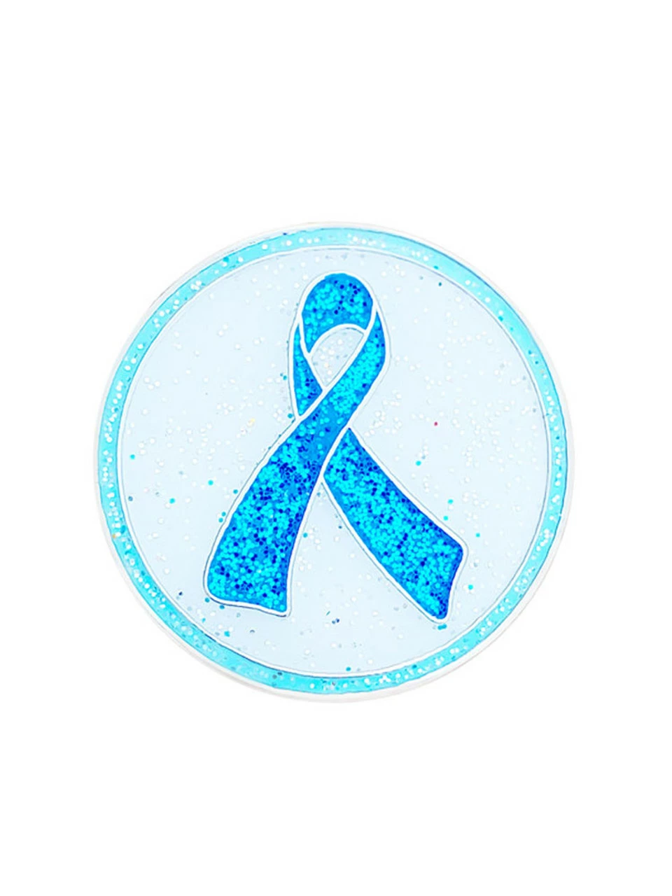 Navika Glitzy Teal Ribbon Ball Marker