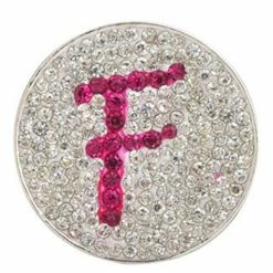 Navika Micro Pave Crystal Initial F Marker