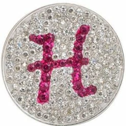 Navika Micro Pave Crystal Initial H Marker