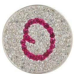 Navika Micro Pave Crystal Initial O Marker