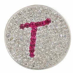 Navika Micro Pave Crystal Initial T Marker