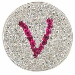 Navika Micro Pave Crystal Initial V Marker