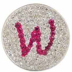 Navika Micro Pave Crystal Initial W Marker