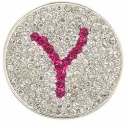 Navika Micro Pave Crystal Initial Y Marker