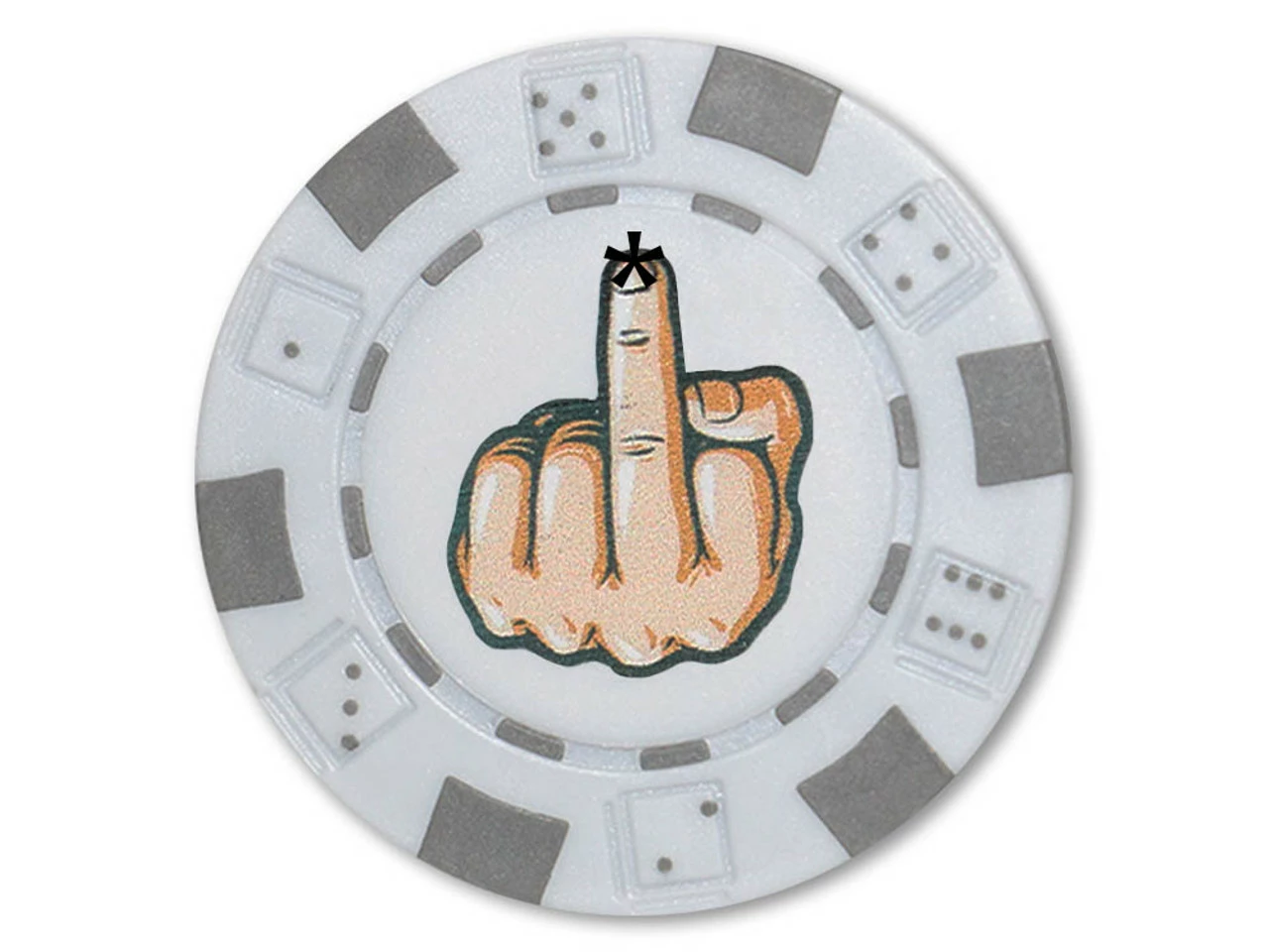Stonehaven Poker Chip Ball Marker - Rude Finger