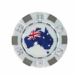 Stonehaven Poker Chip Ball Marker Australian Flag