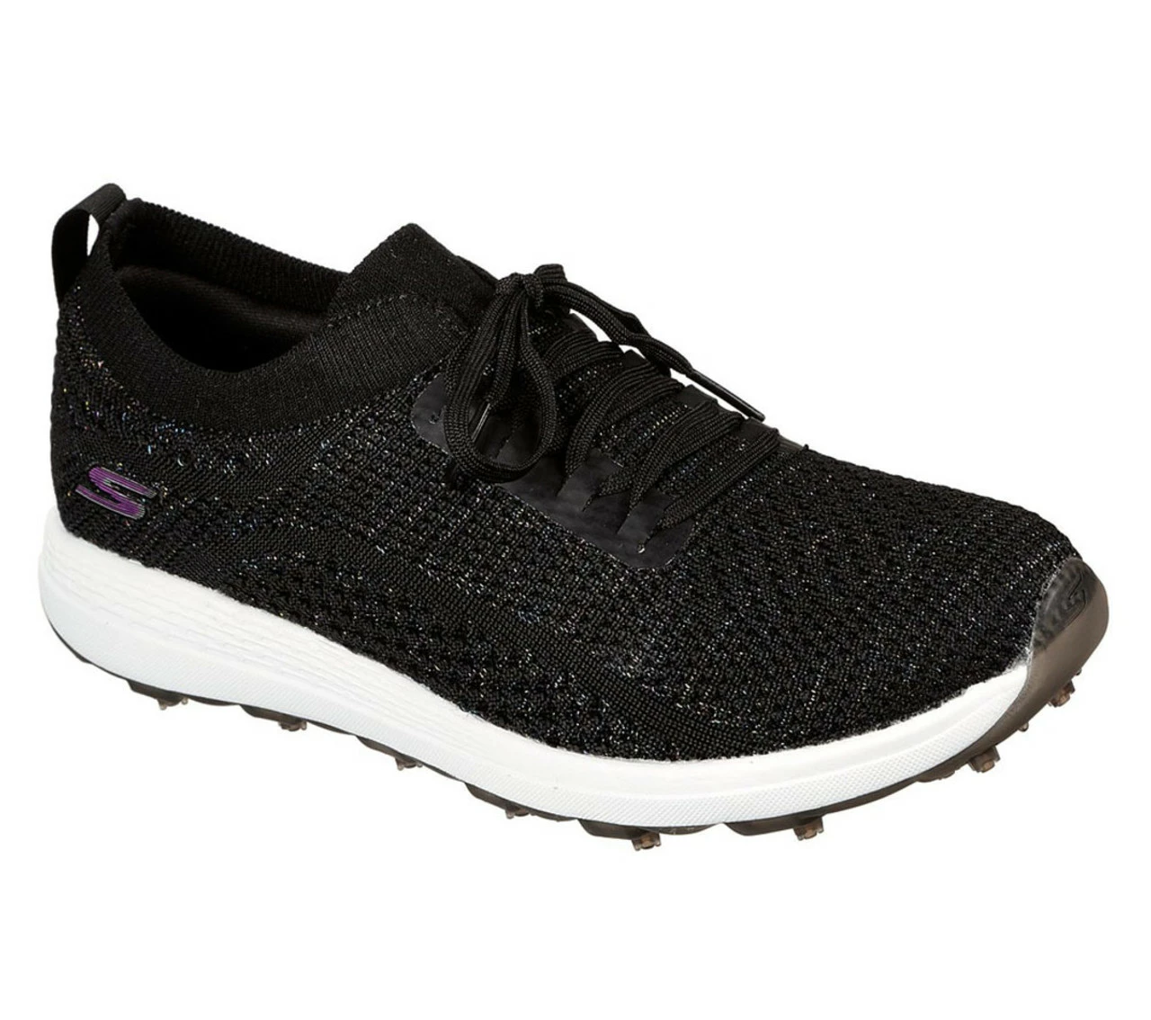 Skechers Women's Go Golf Max - Glitter Golf Shoes - Black/Multi - Image 3