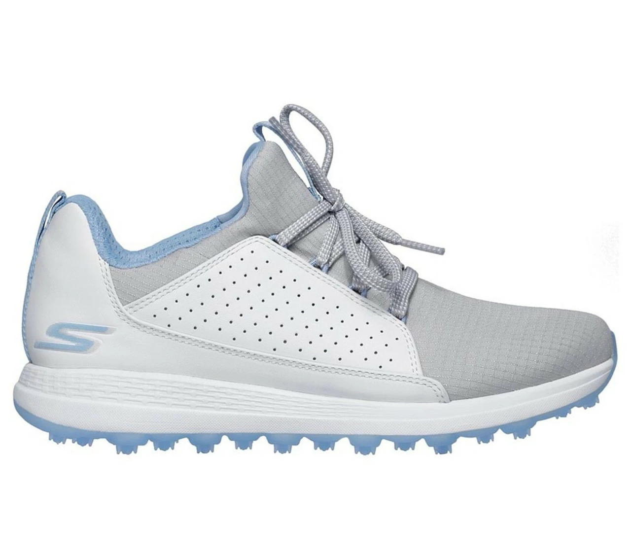 Skechers Women's Go Golf Max - Mojo Golf Shoes - White/Grey/Blue