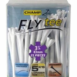 CHAMP Fly Tees 25 Pack 3.25 Inches White