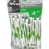 Pride Golf Tee Prolength Tees - 50 Pack Green