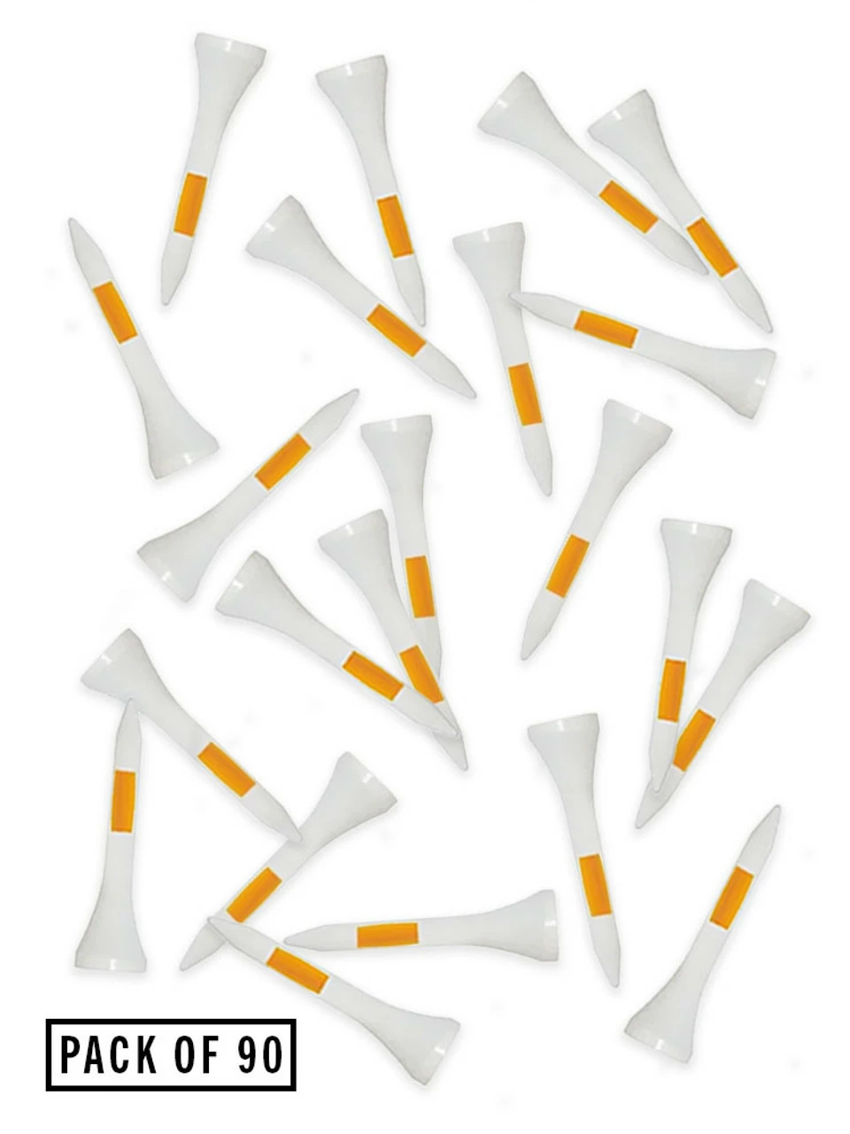 Pride Golf Tee Pride PTS Prolength Golf Tees 90 Pack - Orange