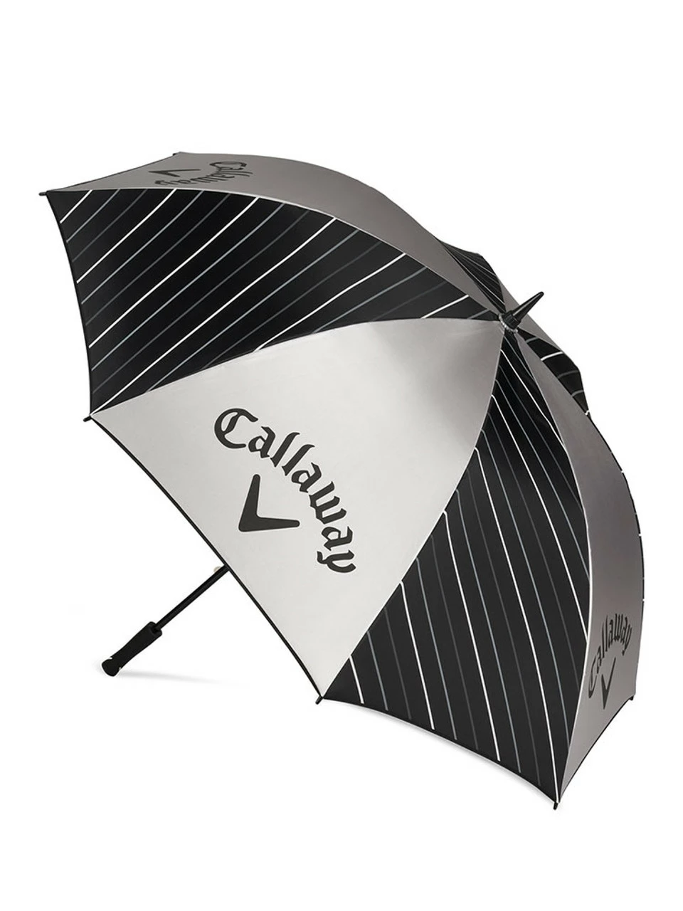 Callaway UV Umbrella - Black/Silver/White